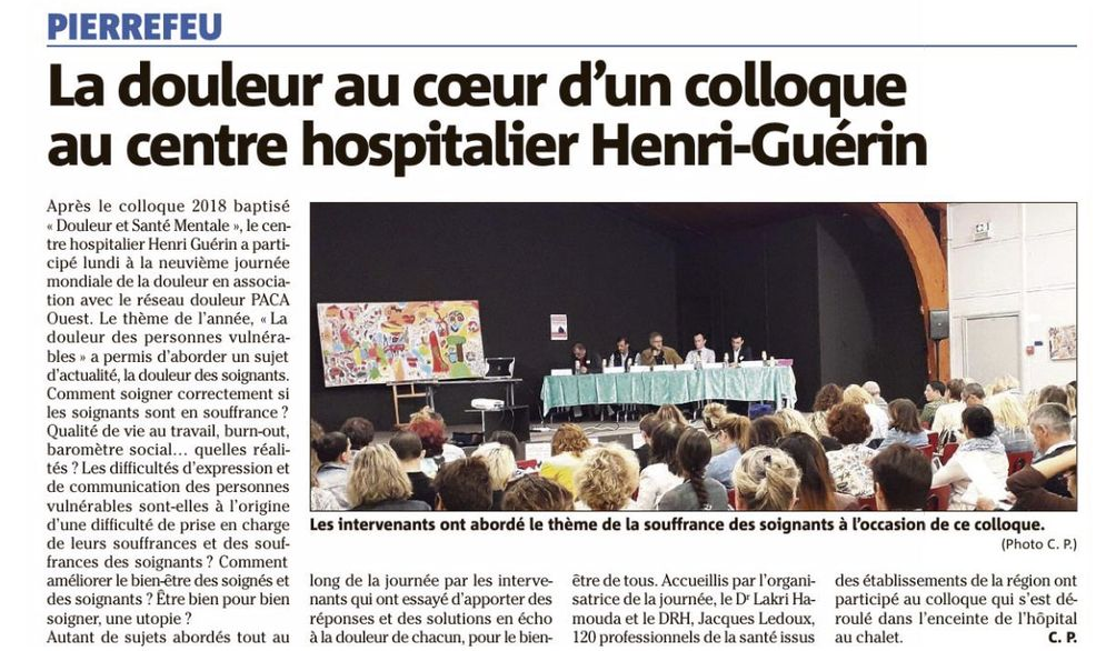 Colloque douleur 2019